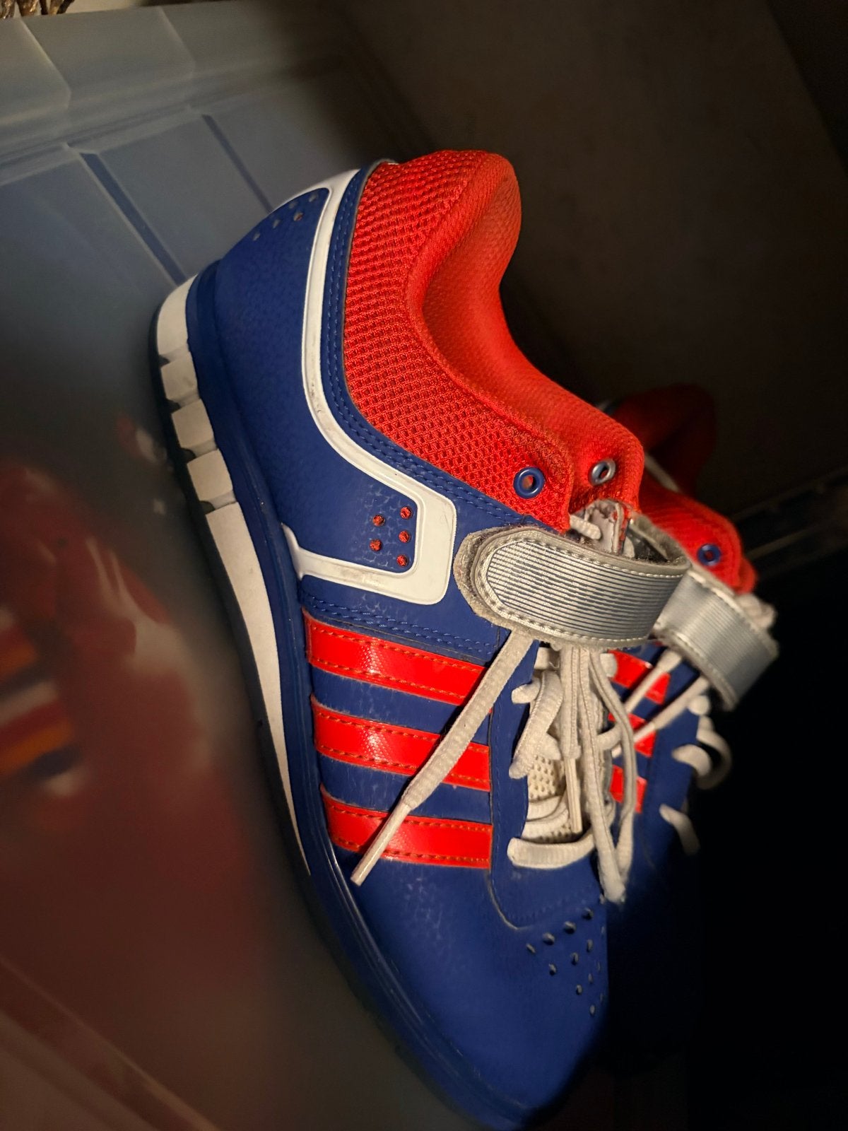 Adidas Powerlift 3.1 Gewichthefschoenen - Blauw/Rood, Ophalen of Verzenden, Overige typen