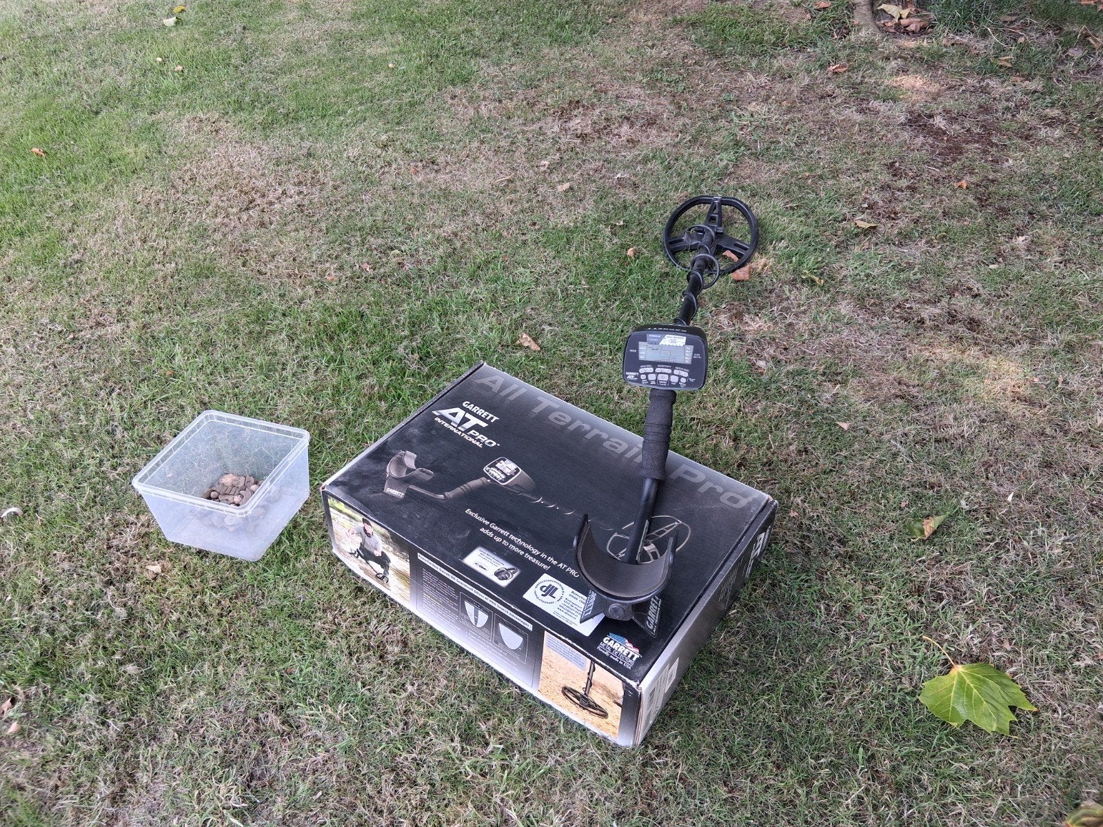 Garrett AT Pro Metaaldetector - Zo goed als nieuw, Hobby en Vrije tijd, Metaaldetectors, Garrett, Meer dan 30 cm, Ophalen of Verzenden