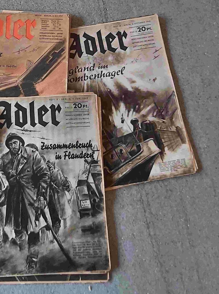 Adler Luftwaffe Vliegtuig Aircraft Göring Vliegveld Me110, Ophalen of Verzenden, 1980 tot heden, Buitenland, Tijdschrift