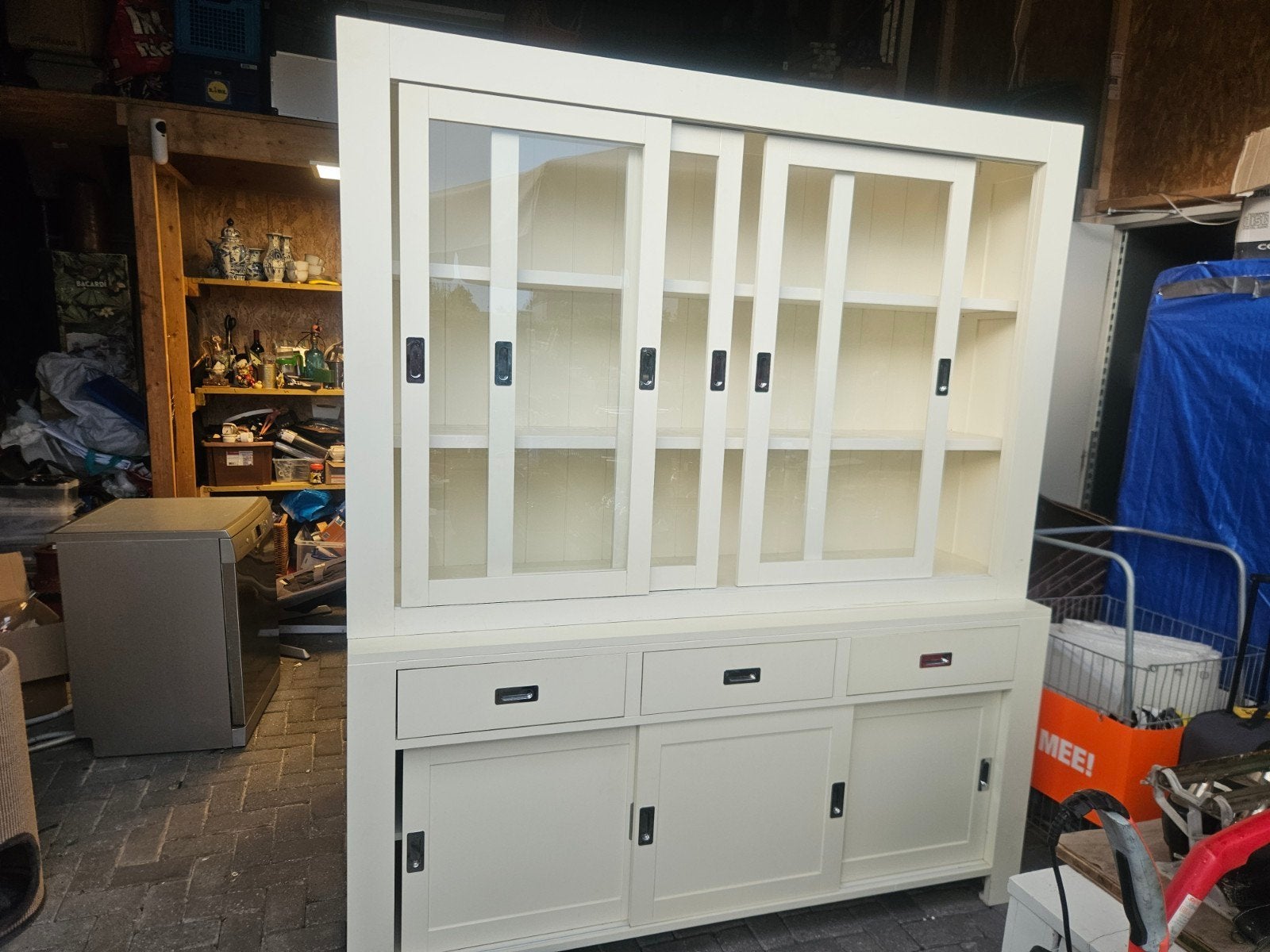 mooie grote buffetkast, Ophalen, Gebruikt, Met deur(en), 200 cm of meer