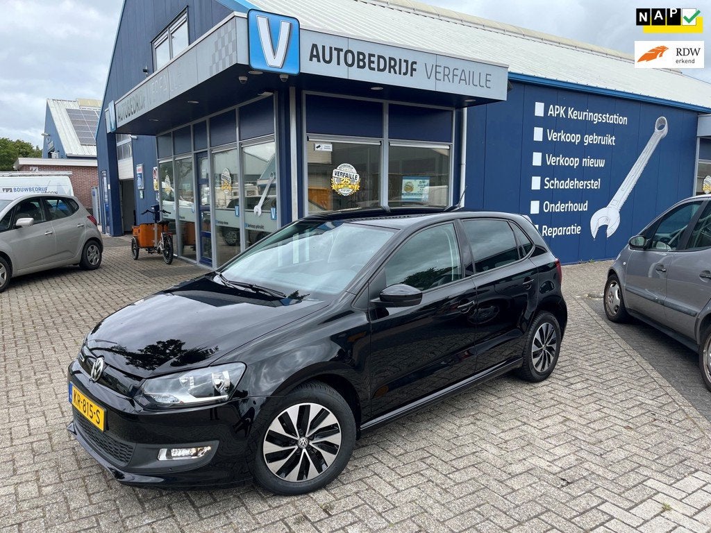 Volkswagen Polo 1.0 BlueMotion Edition - Airco, cruise contr, Auto's, 95 pk, Zwart, Origineel Nederlands, Handgeschakeld