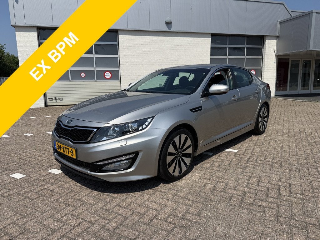 Kia Optima 1.7 CRDi Navigatie Leder Stoelkoeling LED Xenon 1, Auto's, Kia, Voorwielaandrijving, Euro 5, Zwart, 4 cilinders