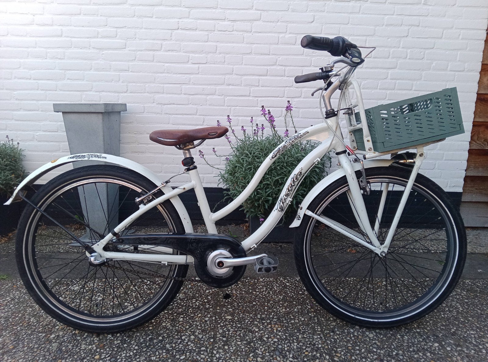 gazelle meidenfiets 24inch, Fietsen en Brommers, Minder dan 47 cm, Ophalen, Gebruikt, Staal