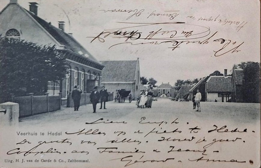 Hedel- Veerhuis  1904, Verzenden, Voor 1920, Gelopen, Zuid-Holland