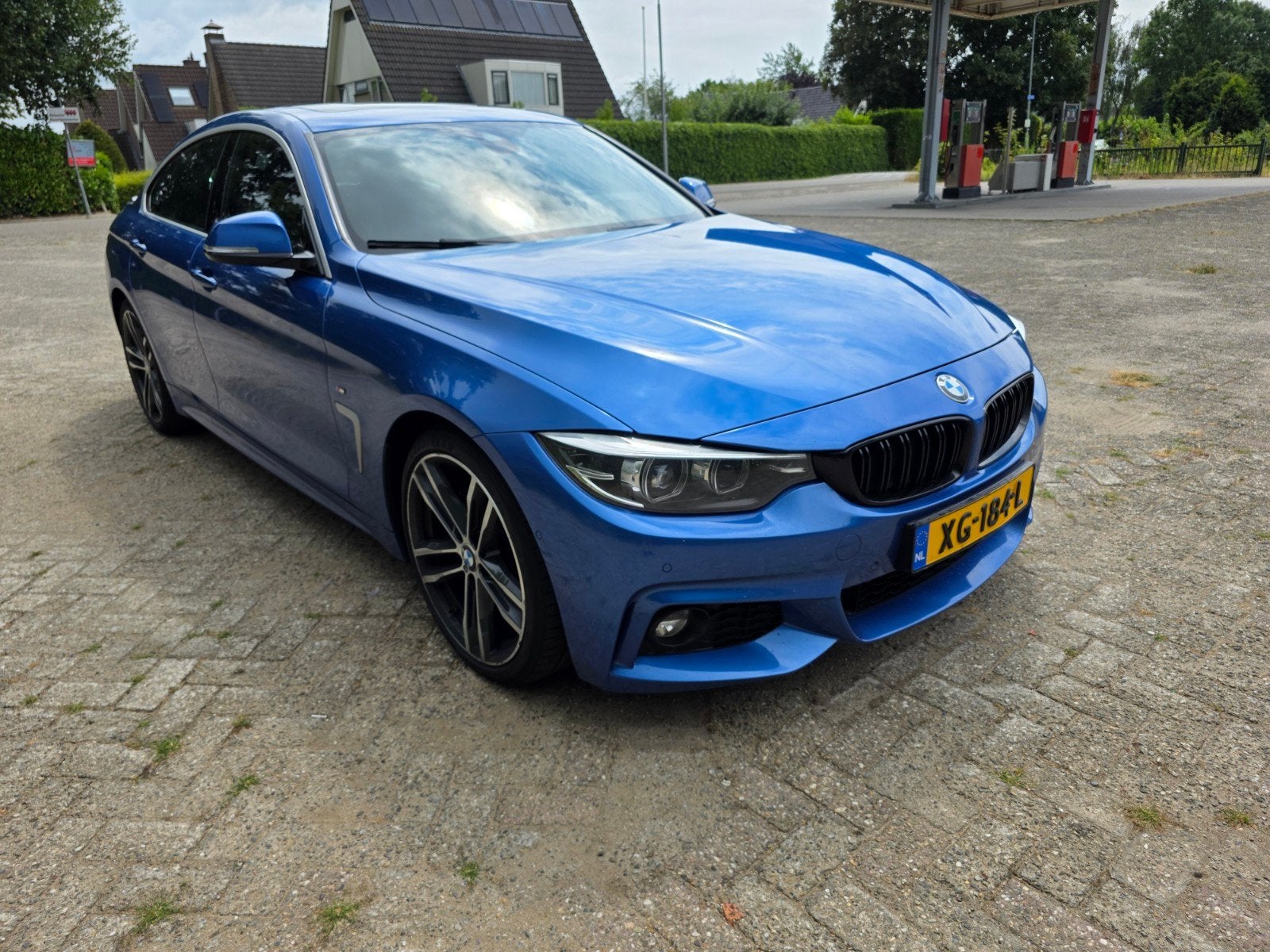 BMW 4-Serie Gran Coupé 420i 250pk Aut 2019 Blauw, Auto's, 1998 cc, Zwart, 4 cilinders, Blauw