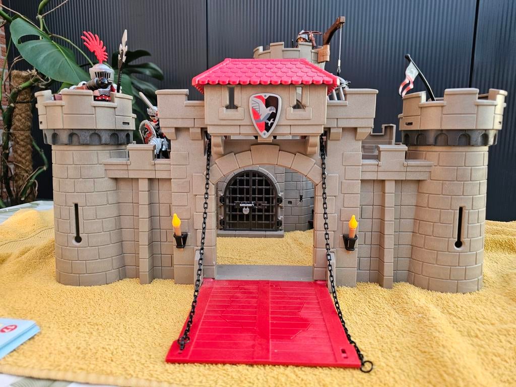 Playmobil Kasteel met ridders en accessoires, Ophalen of Verzenden, Gebruikt, Complete set