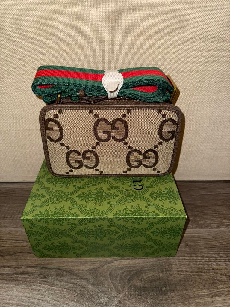 GUCCI GG JUMBO SCHOUDERTAS UNISEX, Huis en Inrichting, Verzenden, Zo goed als nieuw, Minder dan 50 cm