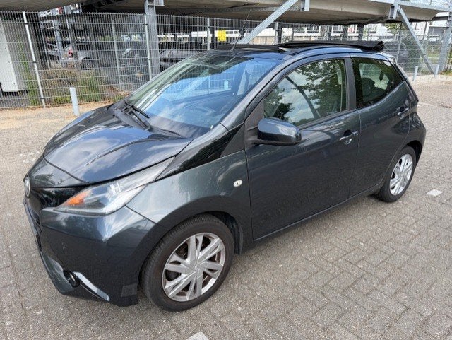 Toyota Aygo 1.0 VVT-i x-wave AUTOMAAT OPENDAK I 2de eig. I C, Auto's, Euro 5, Gebruikt, Zwart, 4 stoelen
