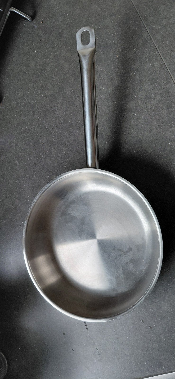 te koop: zgan: merk bergHOF  pan, 24 cm, Ophalen of Verzenden, Zo goed als nieuw, Rvs