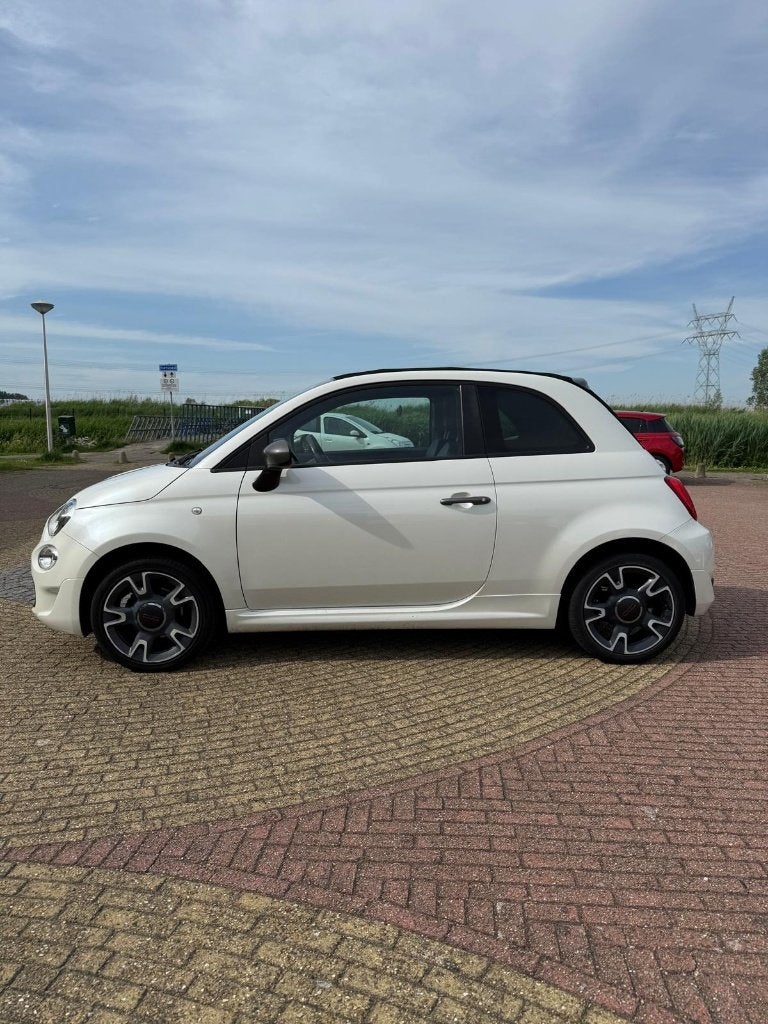 Fiat 500C | cabrio | 1.2 | 2017 | Wit | Nieuwe APK, Auto's, Fiat, Voorwielaandrijving, 4 cilinders, Cabriolet, Wit