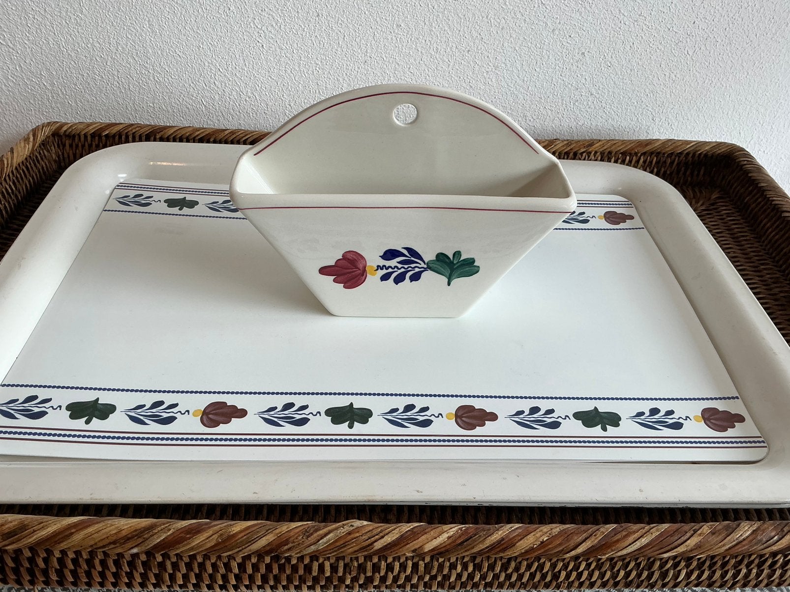 Boerenbont Boch België ( Koffiefilterzakjes houder), Ophalen of Verzenden, Zo goed als nieuw, Aardewerk, Overige typen