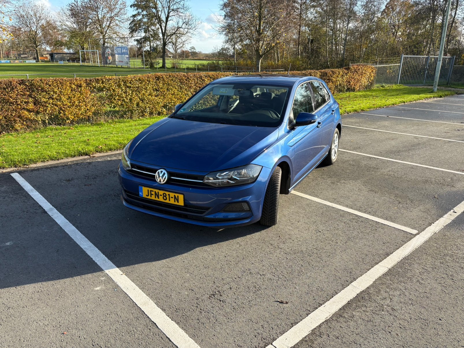 Volkswagen Polo 1.0 MPI 75PK 5D BMT 2018 Blauw, Auto's, 1005 kg, Stof, 74 pk, Euro 6
