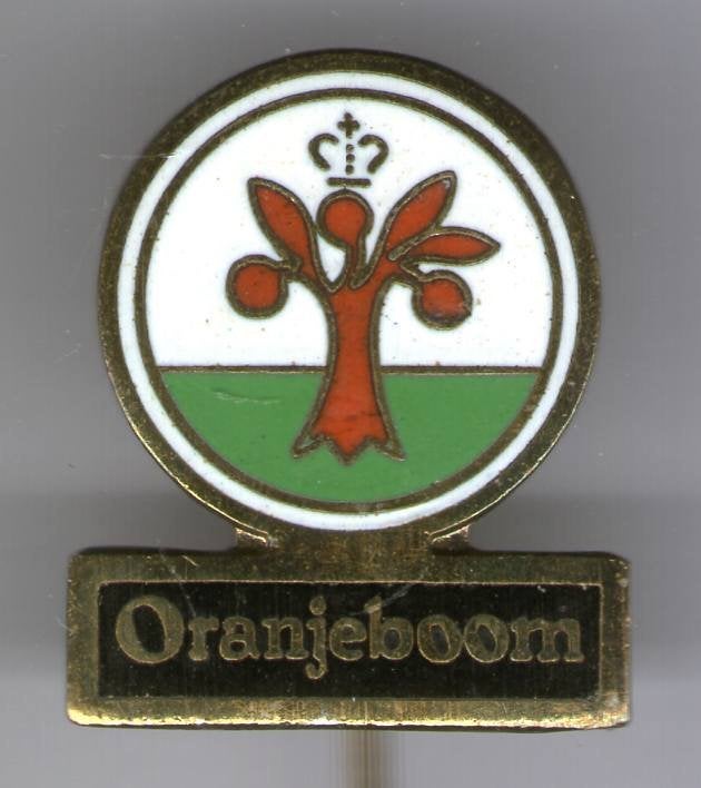 Oranjeboom bier email op koper speldje ( N_154), Verzamelen, Speldjes, Pins en Buttons, Verzenden, Zo goed als nieuw, Merk, Speldje of Pin