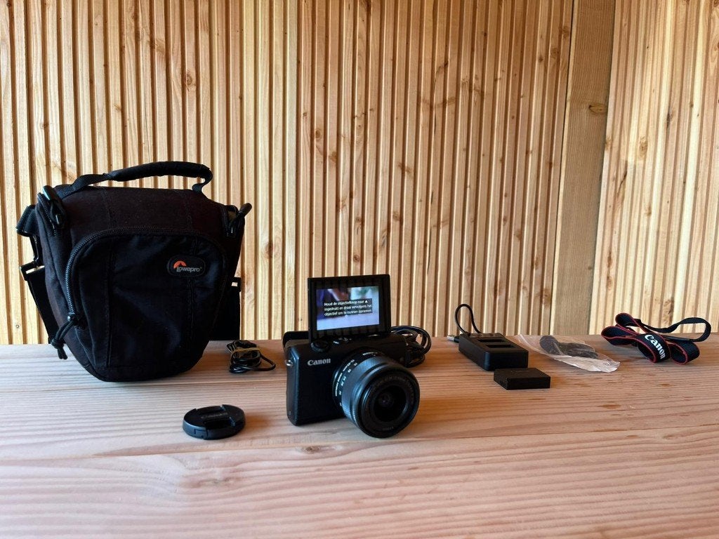 Complete Canon M200 | In nette staat, Audio, Tv en Foto, Fotocamera's Digitaal, Canon, Ophalen of Verzenden, Zo goed als nieuw
