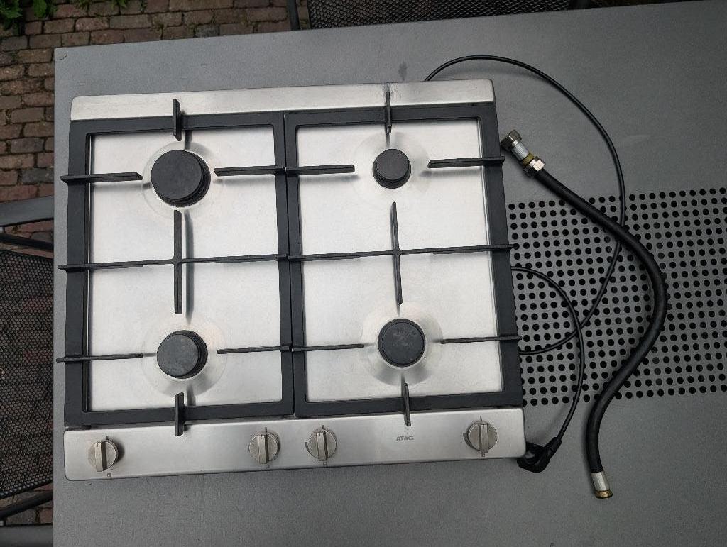 ATAG gaskookplaat, Witgoed en Apparatuur, Ophalen, Gebruikt, 4 kookzones, Inbouw