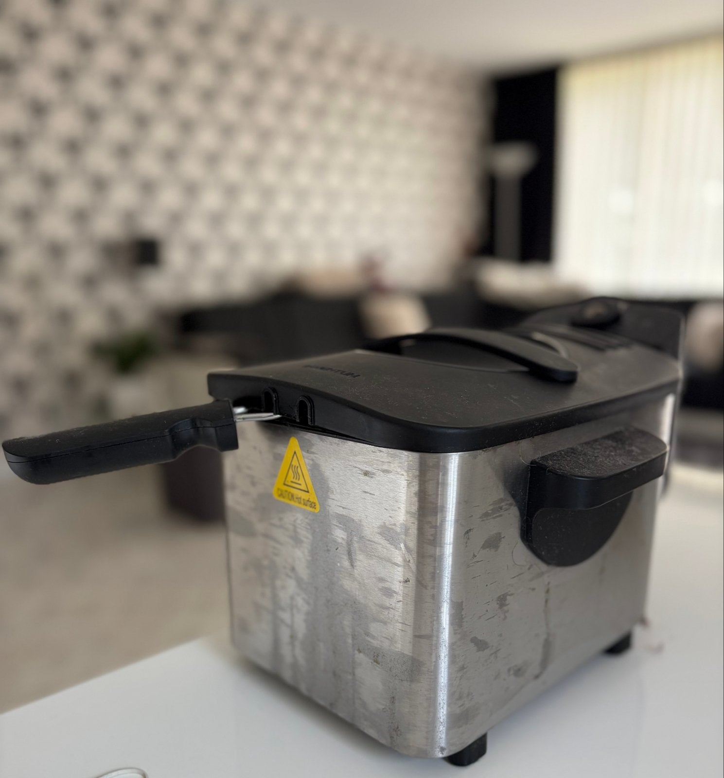 Frituurpan Inventum (gebruikt), 2 tot 3 liter, Ophalen, Gebruikt, Uitneembare binnenpan