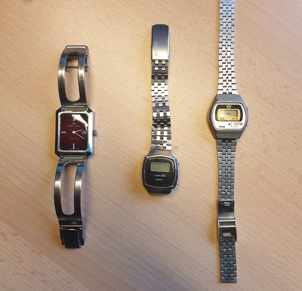 3 verschillende horloges vintage/retro, Sieraden, Tassen en Uiterlijk, Antieke sieraden, Verzenden, Overige materialen, Overige typen
