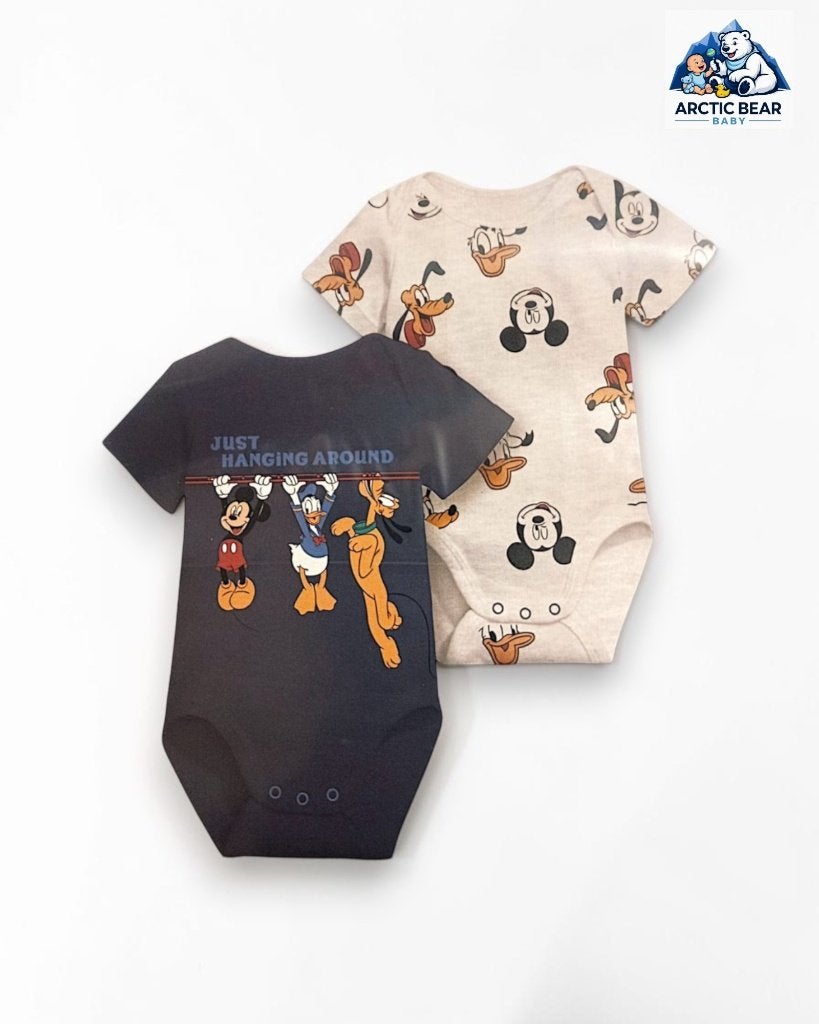 Disney Baby Jongens Set | 2‑Pack Rompers + 3-pack sokken, Ophalen of Verzenden, Nieuw, Maat 74