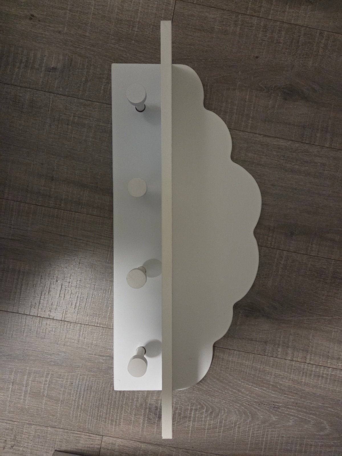Witte wolken kapstokje voor kinderkamer, Gebruikt, Ophalen of Verzenden, Wit, Kapstokje