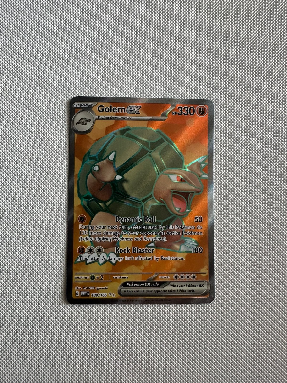 Golem ex, Ophalen, Zo goed als nieuw