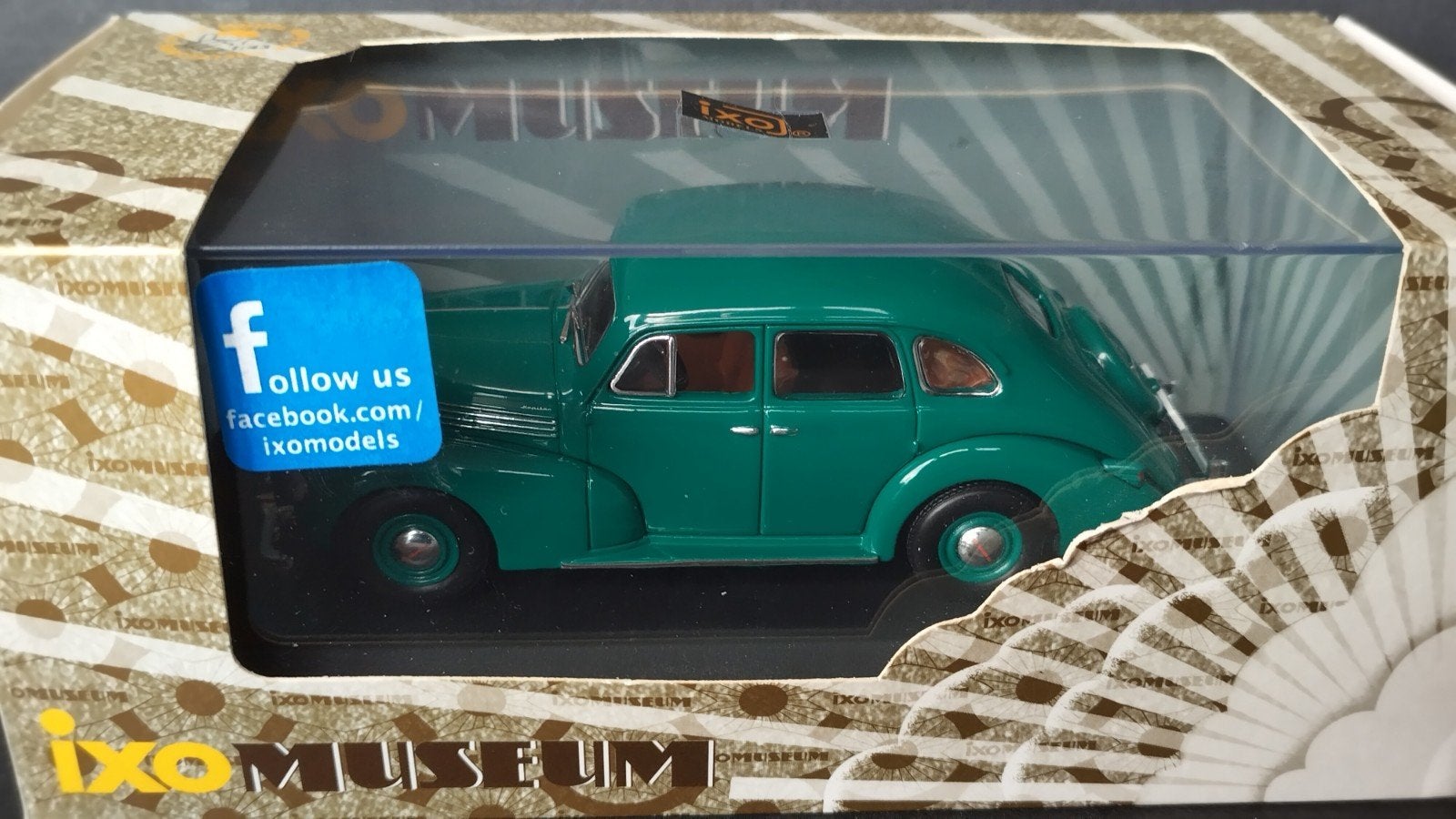 Opel Kapitan 1950 green 1:43 Ixo Museum Pol, Overige merken, Auto, Verzenden, .