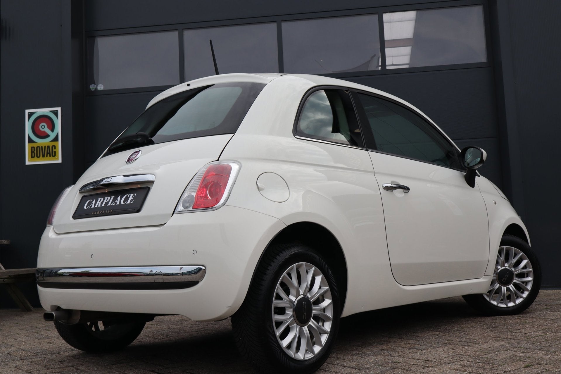 Fiat 500 1.2 Lounge-panoramadak, Auto's, Gebruikt, 4 cilinders, 840 kg, Bedrijf