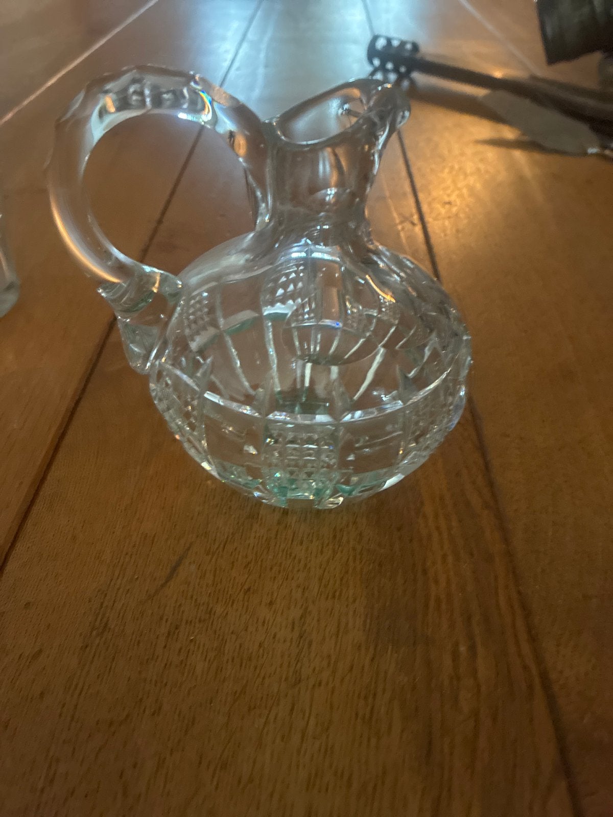 Vintage Kristallen Karaf met Handvat, Ophalen