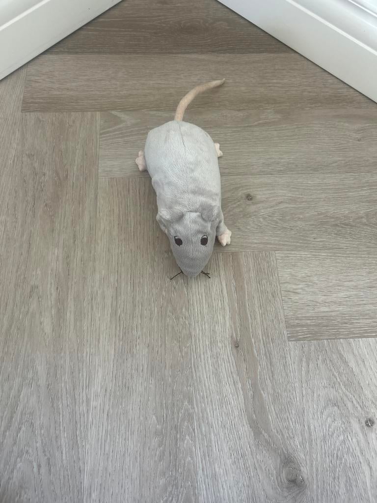Grijze pluche muis knuffel, Dieren en Toebehoren, Vogels | Parkieten en Papegaaien