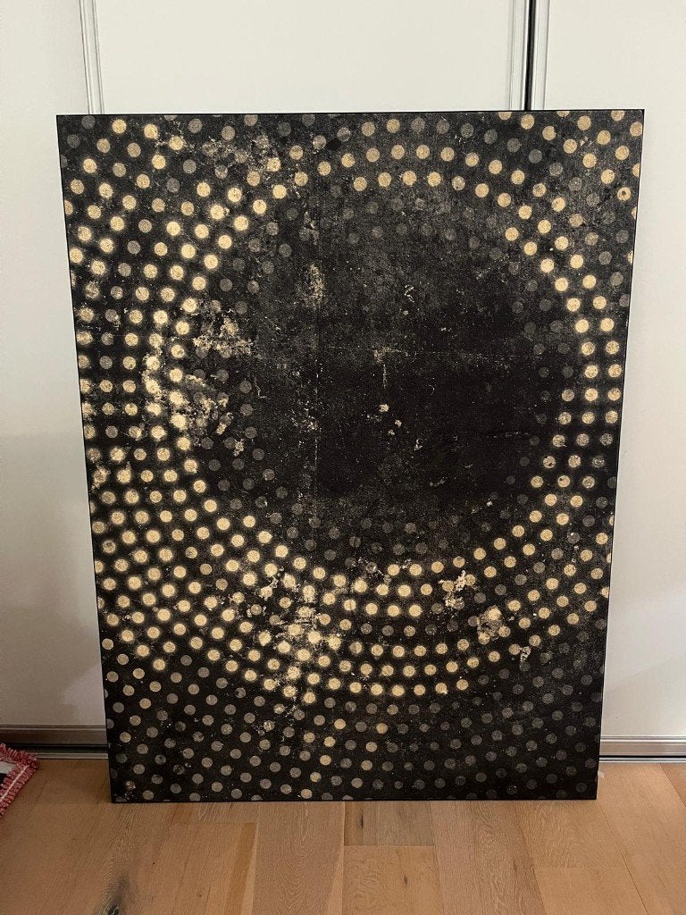 Urban Cotton wanddecoratie (schilderij) op frame - 145x110cm, Huis en Inrichting, Woonaccessoires | Wanddecoraties, Ophalen, 145 cm