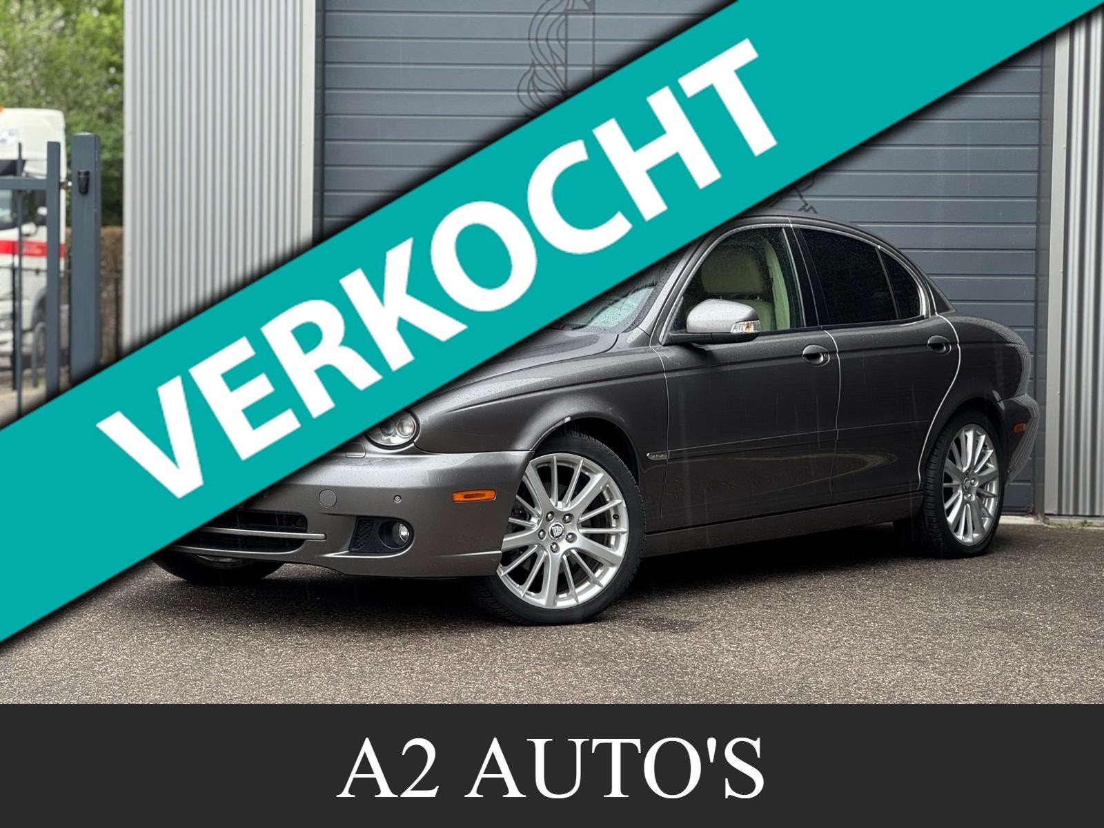 Jaguar X-type 3.0 V6 Executive Automaat|Leer|Nap, Auto's, Jaguar, Gebruikt, Beige, Bedrijf, Euro 4