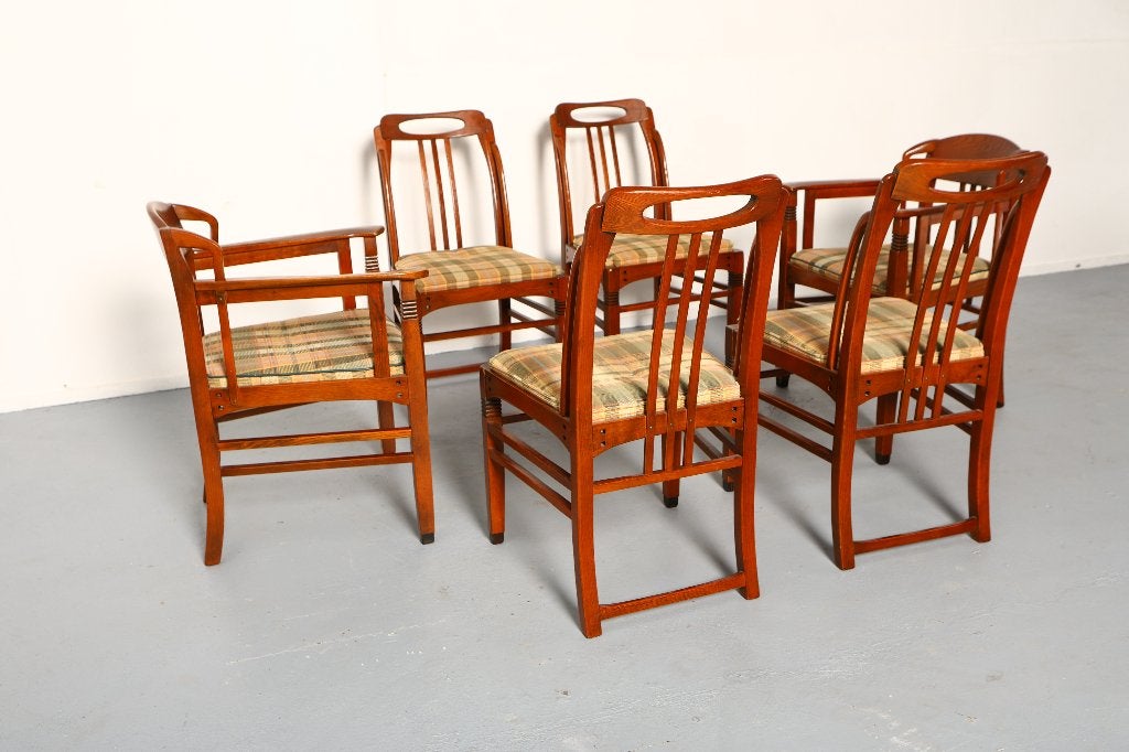 Schuitema art deco eetkamerstoelen, Antiek en Kunst, Antiek | Meubels | Stoelen en Banken, Ophalen of Verzenden