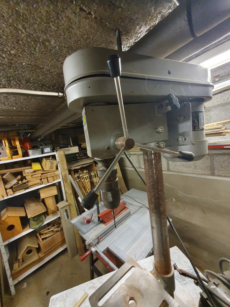 Kinzo Kolomboormachine 350W - Goede staat, Doe-het-zelf en Verbouw, Gereedschap | Boormachines, Ophalen, Gebruikt, Minder dan 400 watt