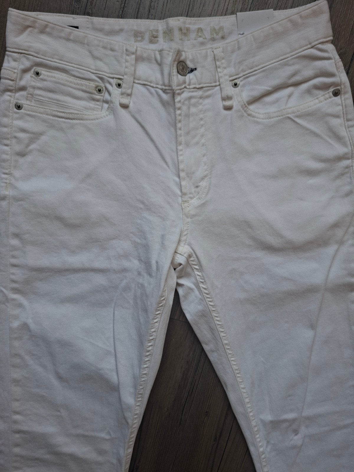 DENHAM Razor slimfit jeans W30 L32 WIT, Wit, Nieuw, W32 (confectie 46) of kleiner, Ophalen of Verzenden