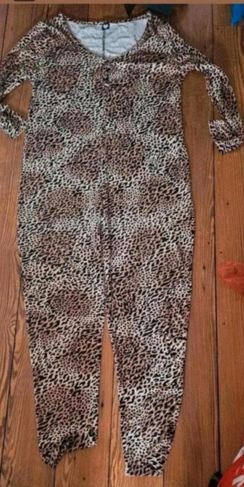 Nieuw tijgerprint onesie/huispak, Ophalen of Verzenden, Nieuw, Maat 42/44 (L), Bruin