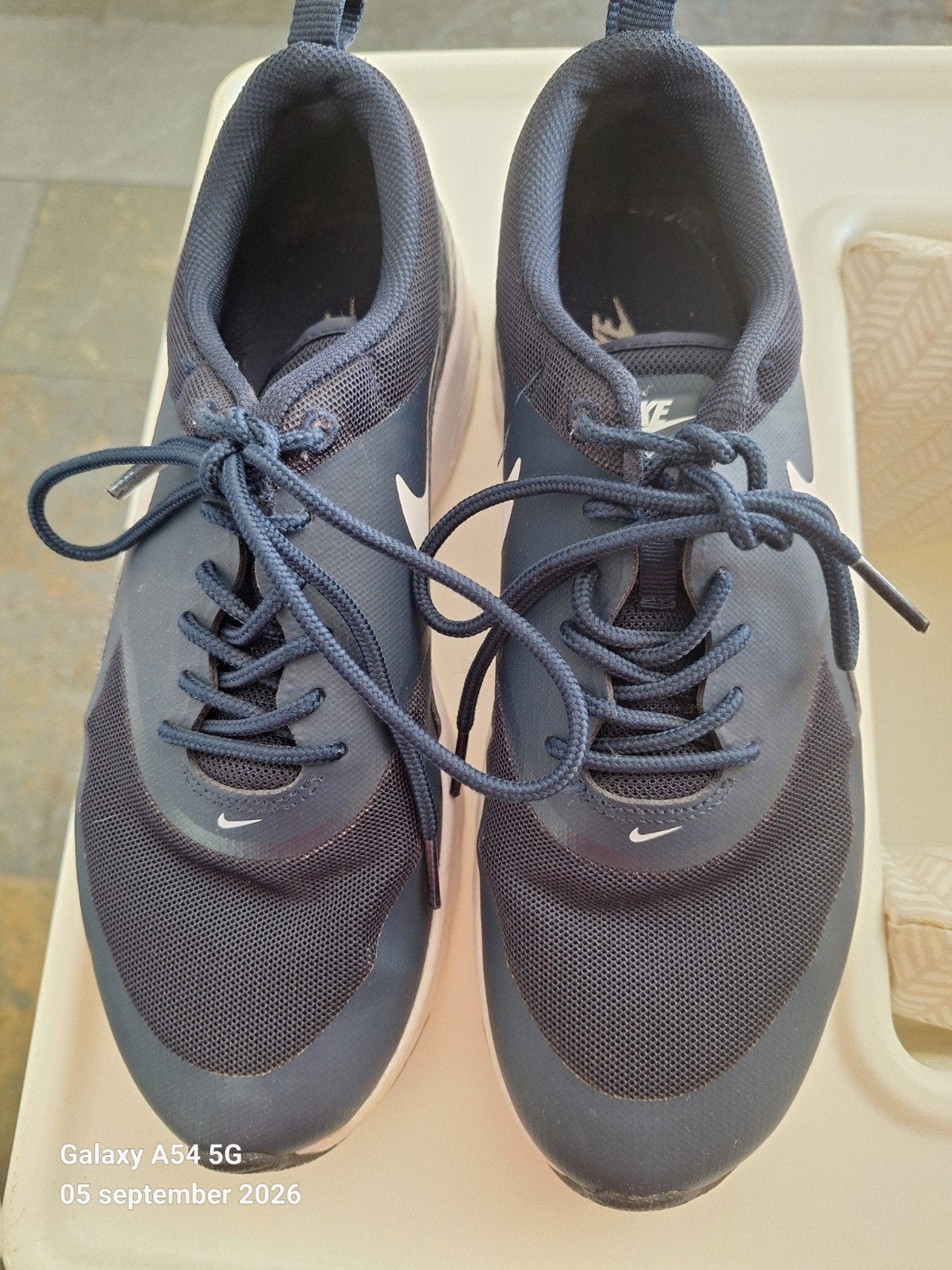 Nike air Max donkerblauw damessneakers maat 41, Ophalen of Verzenden, Zo goed als nieuw, Blauw, Sneakers of Gympen