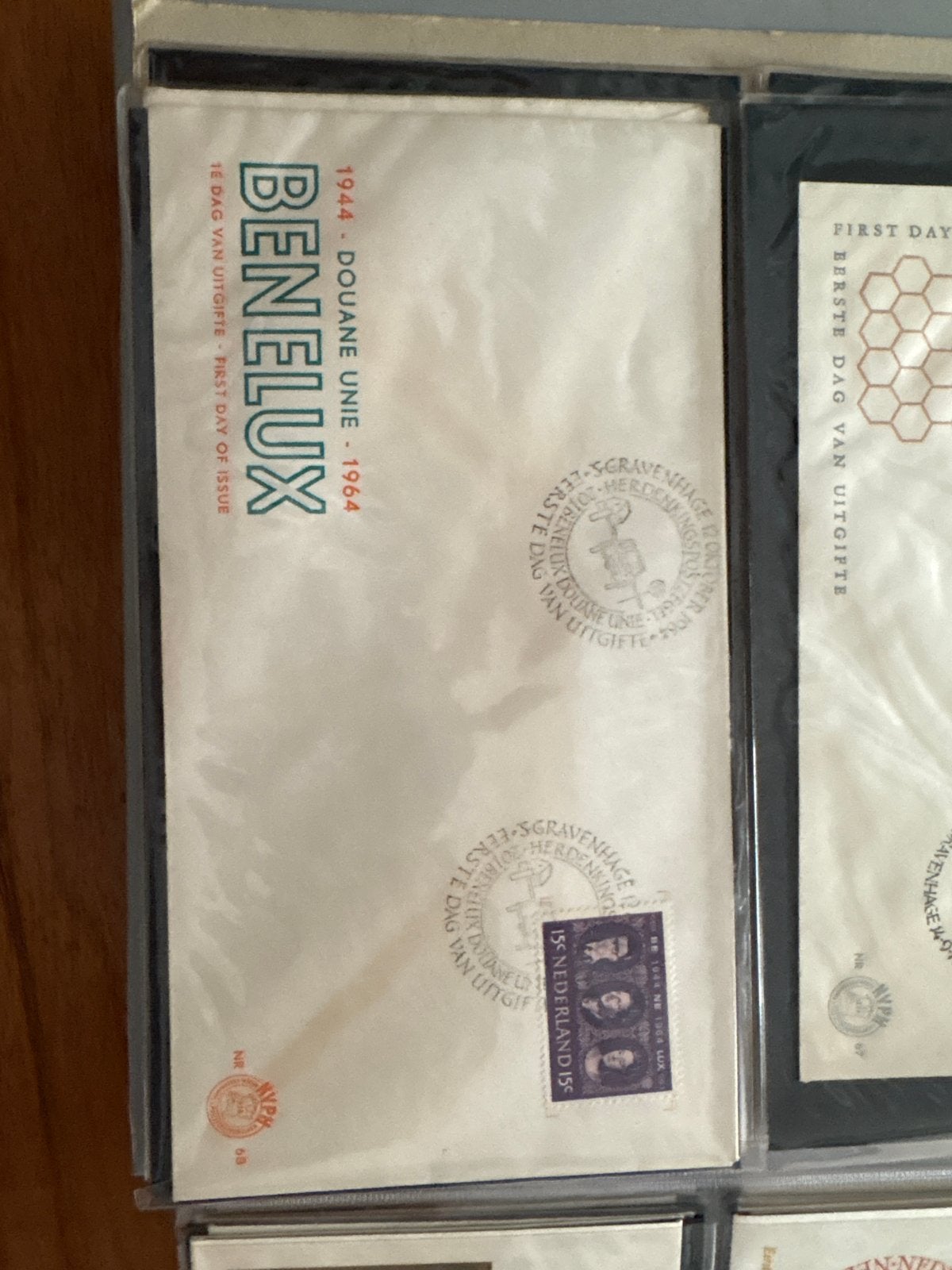Benelux Douane Unie 1944-1964 Eerste Dag Uitgifte, Postzegels en Munten, Postzegels | Eerstedagenveloppen, Ophalen of Verzenden
