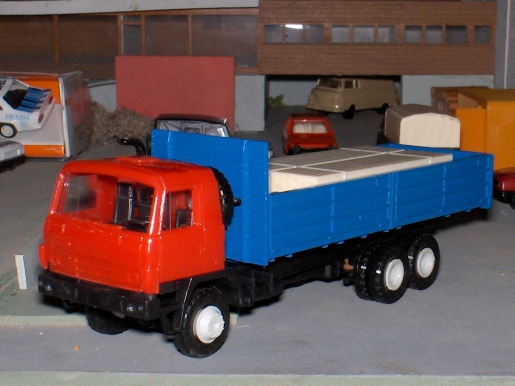 Tatra 815 met lading - MAB rood/blauw AANBIEDING NU € 5,-, Ophalen of Verzenden, Nieuw, Bus of Vrachtwagen, Overige merken
