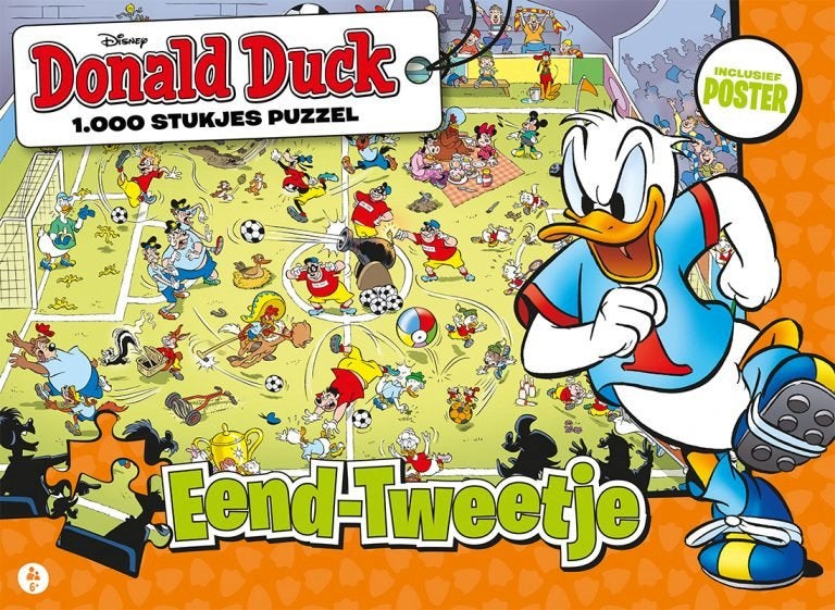 Just Games - Donald Duck Eend-Tweet - 1000 st. (AANBIEDING), Ophalen of Verzenden, 500 t/m 1500 stukjes, Nieuw, Legpuzzel