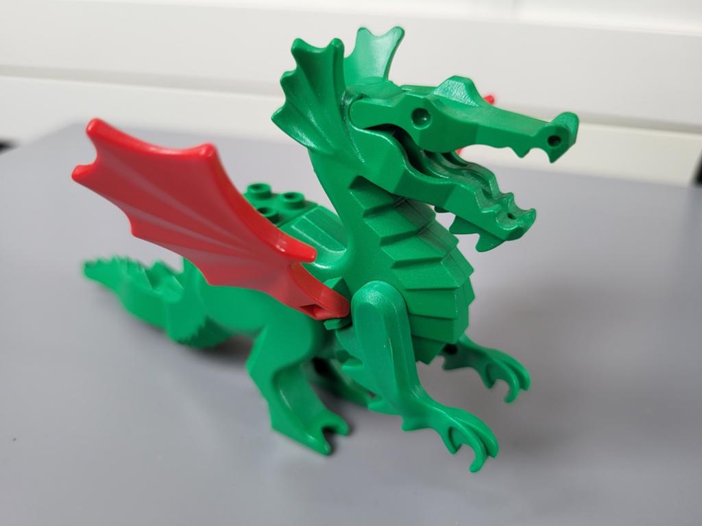 Lego Castle classic draak groen met rode vleugels (6129c03), Kinderen en Baby's, Speelgoed | Duplo en Lego, Lego, Overige typen