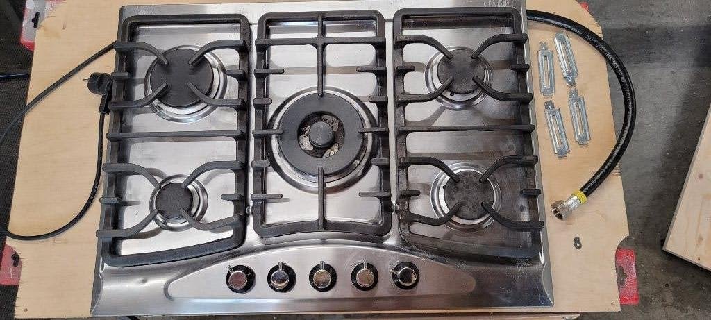 Ikea 5 pits inbouw gaskookplaat met vonkontsteking, Ophalen, Gebruikt, Inbouw, Gas
