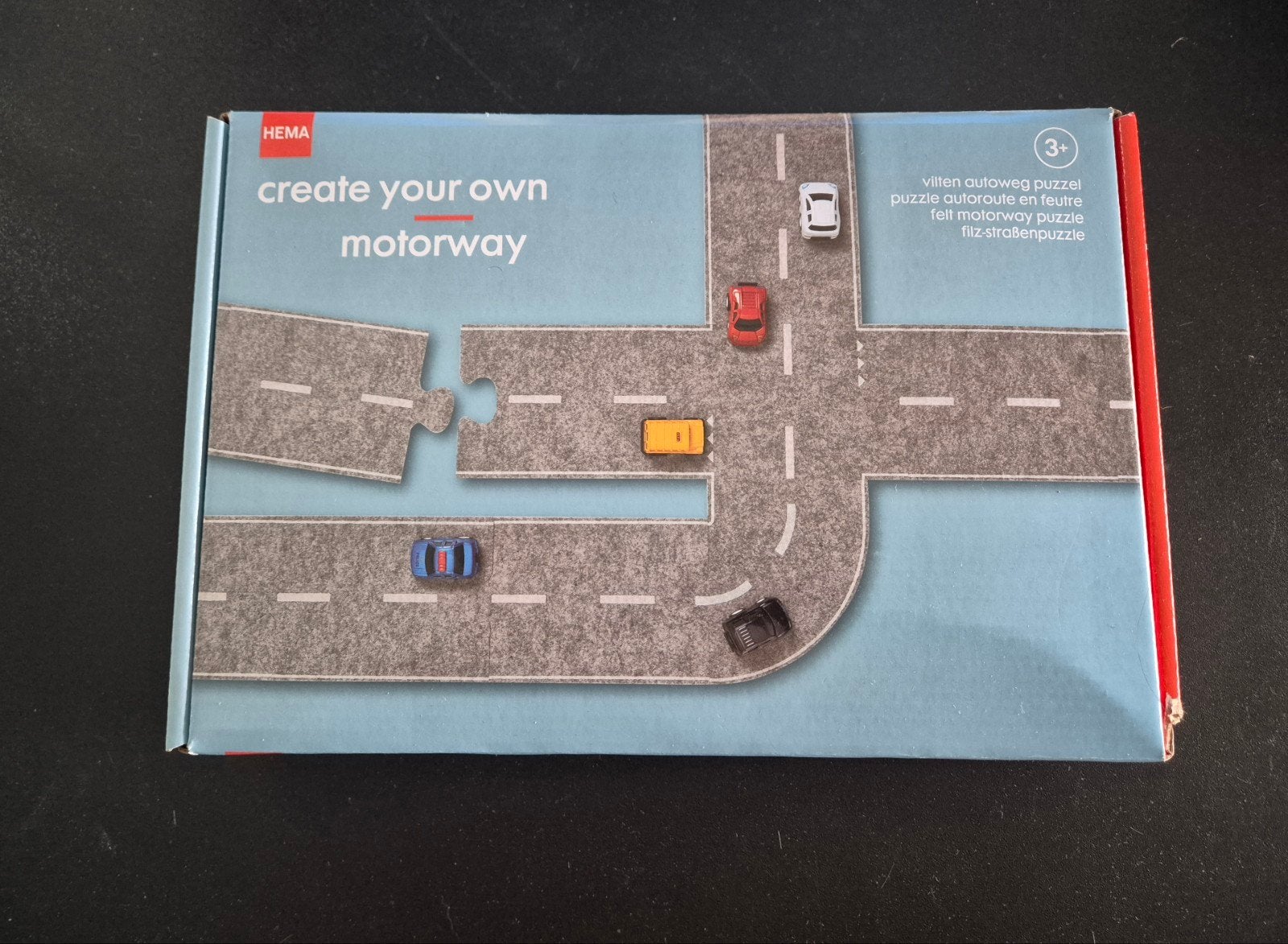 Hema Vilten Autoweg Puzzel - Nieuwstaat, Complete Set, Ophalen of Verzenden, Nieuw, Jongen of Meisje