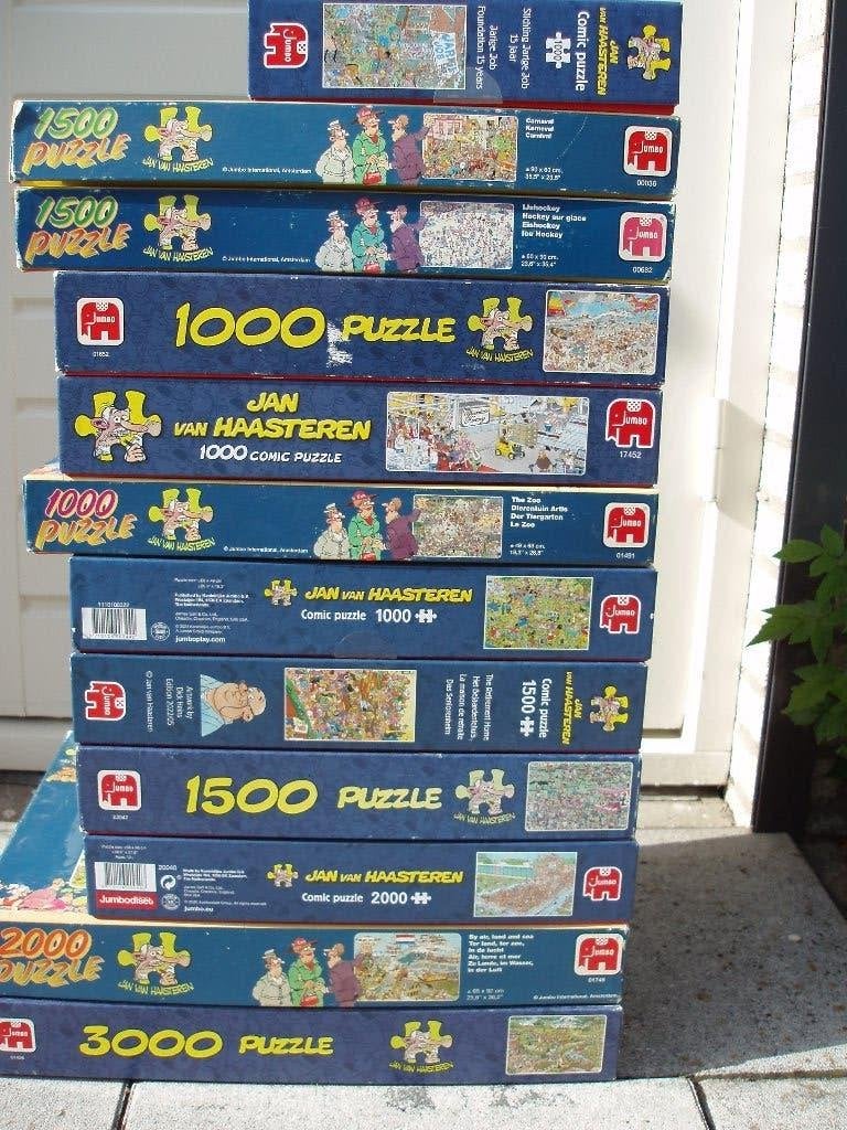 Set Jan van Haasterenpuzzels, Ophalen of Verzenden, 500 t/m 1500 stukjes, Zo goed als nieuw