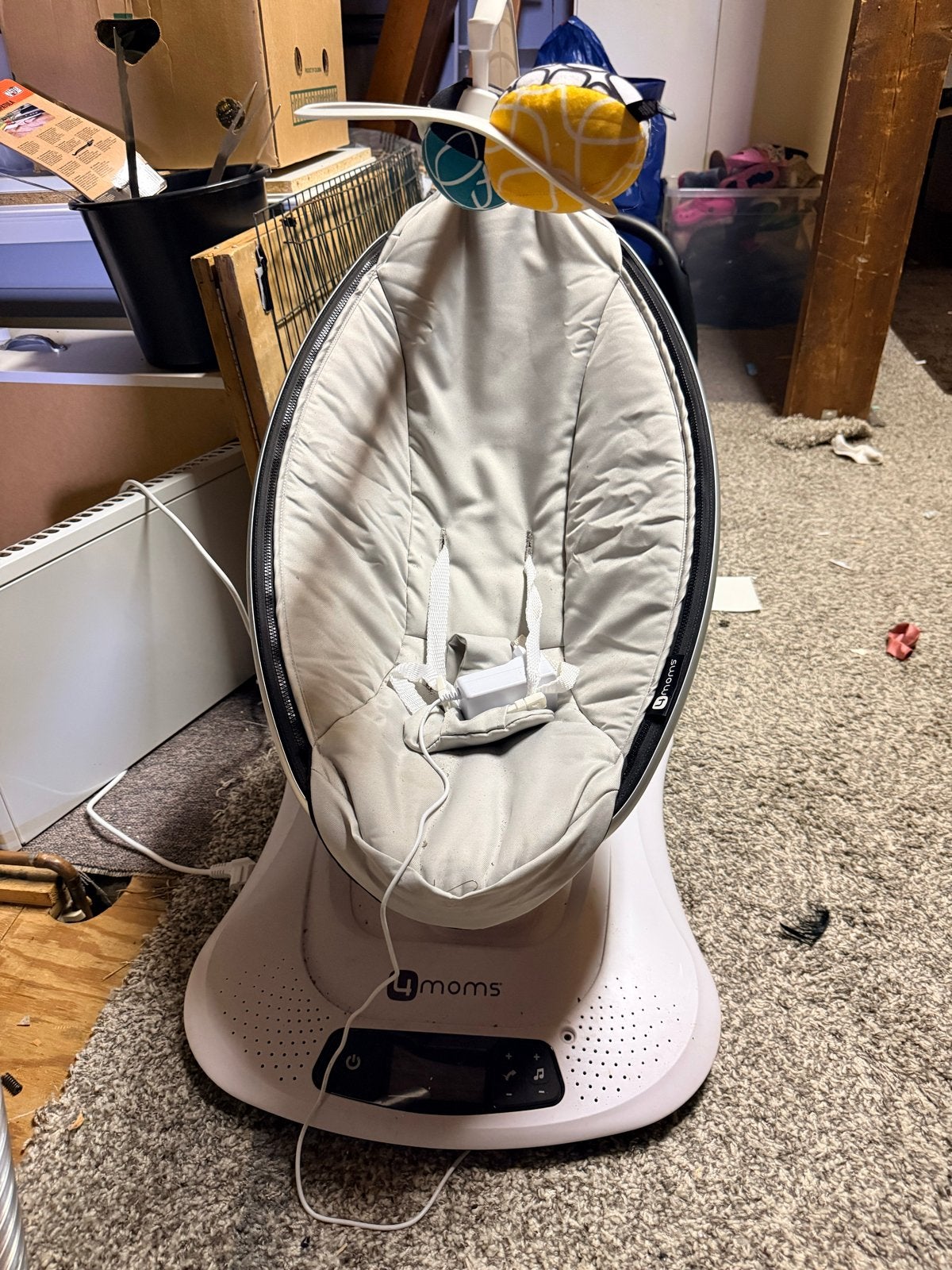 4moms MamaRoo elektronische schommelstoel (mist 1 bal), Gebruikt, Schommelstoel, Met gordel(s) of riempje(s), Ophalen