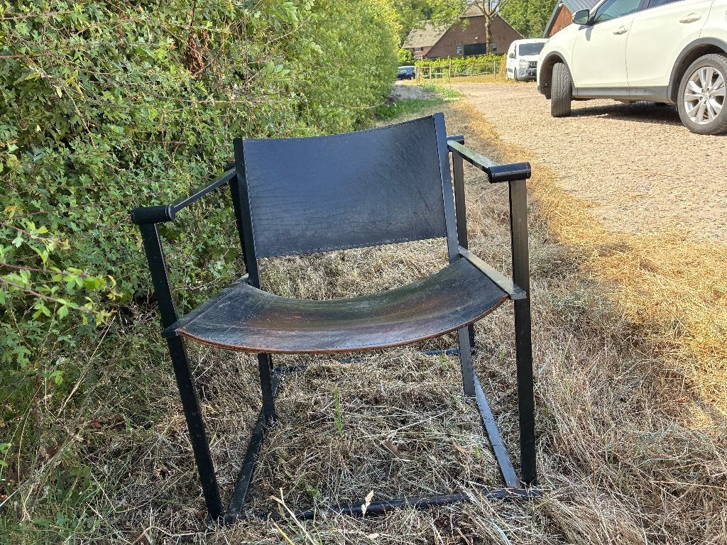 lederen stoel, Ophalen, 75 tot 100 cm, 50 tot 75 cm