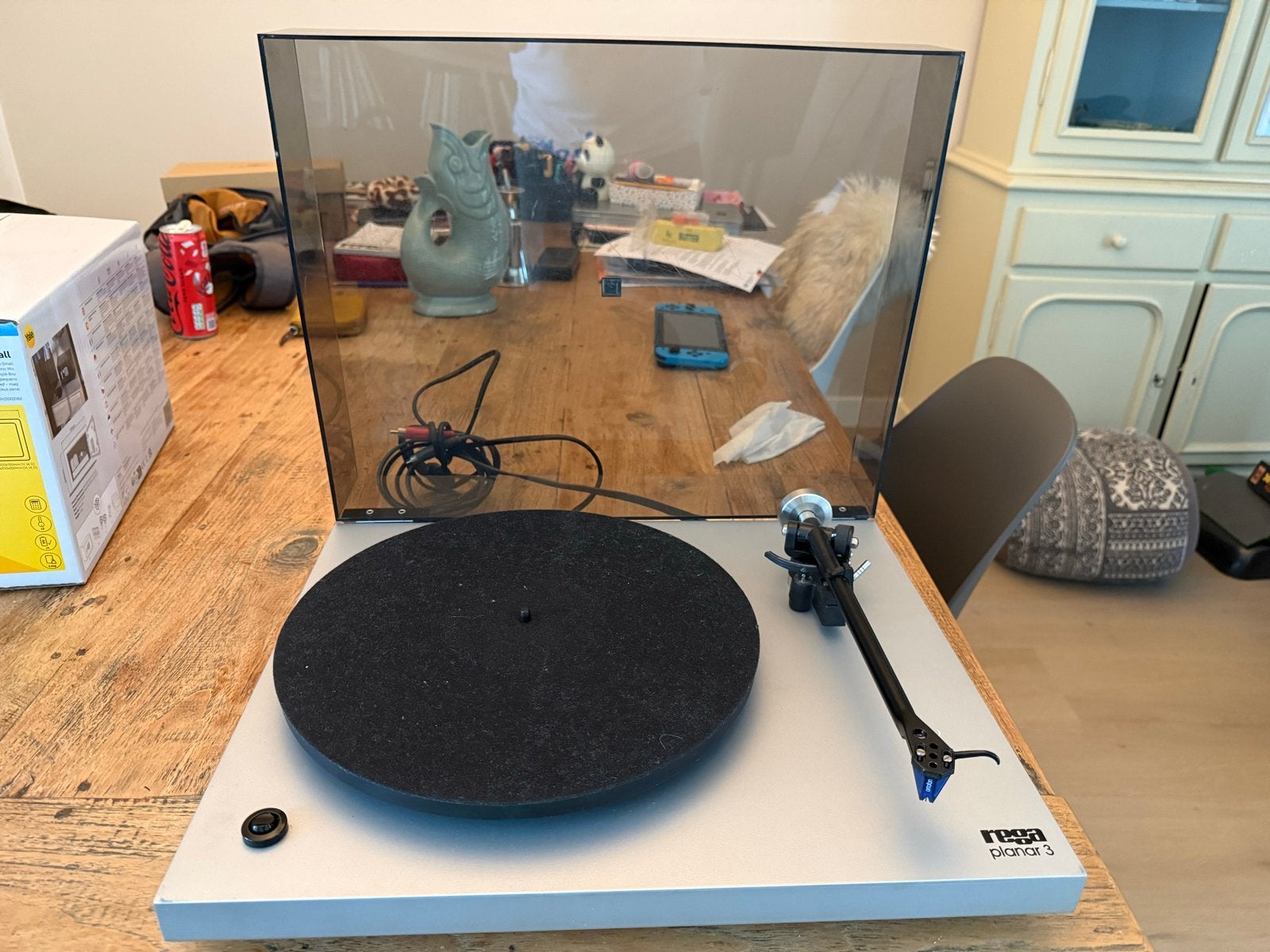Rega Planar 3 – RB300 – Ortofon 2M Blue – nieuw aandrijfriem, Ophalen, Gebruikt, Platenspeler, Overige merken