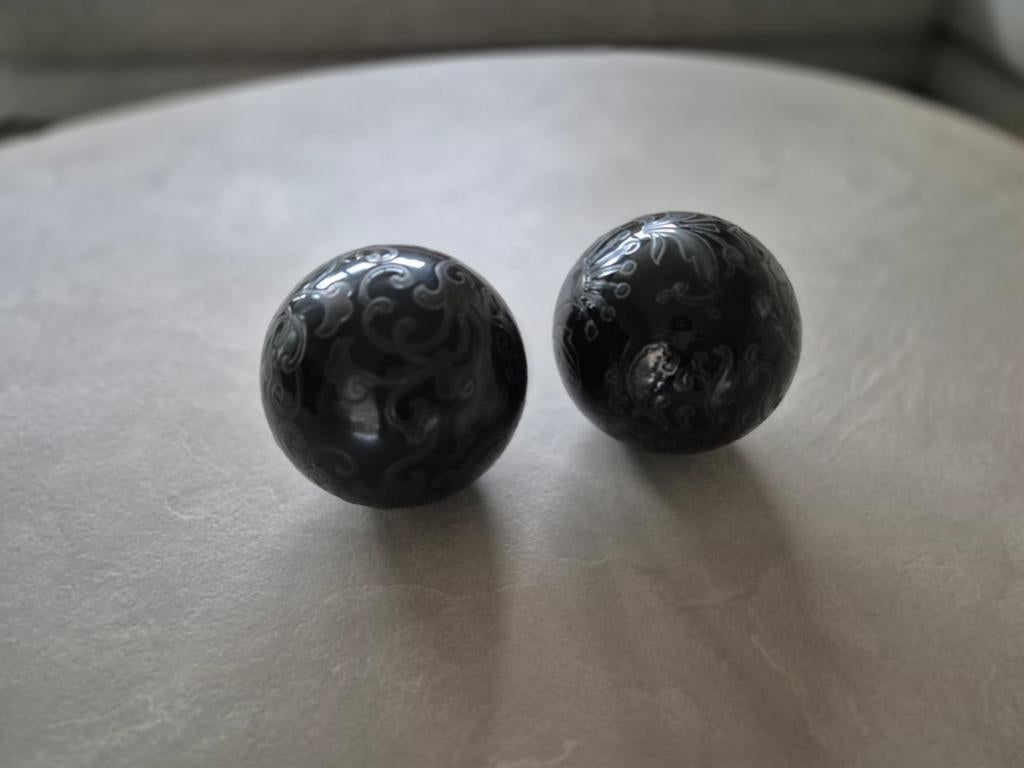 Decoratieve ballen met patroon, ca. 10 cm doorsnee, Ophalen of Verzenden
