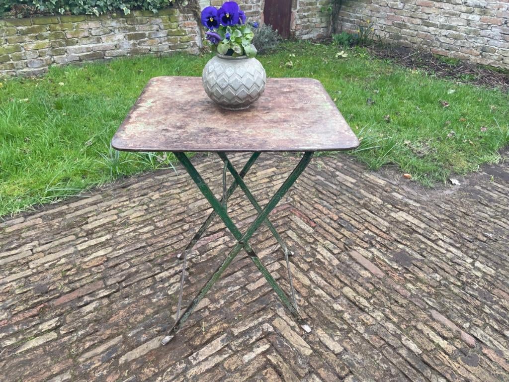 Schitterende Klaptafel Tuintafel  Bistrotafel jaren 20 Frans, Ophalen of Verzenden