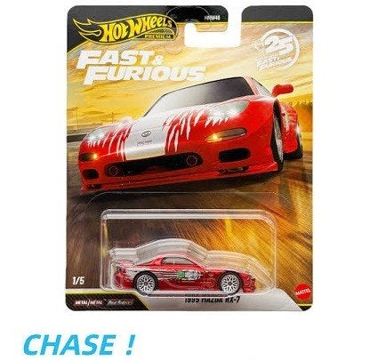 Mazda RX7 1995 Chrome Red "Fast & Furious 25Th Anniversary", Tschuiten@hotmail.com, Duitsland, Auto, Hotwheels Premium