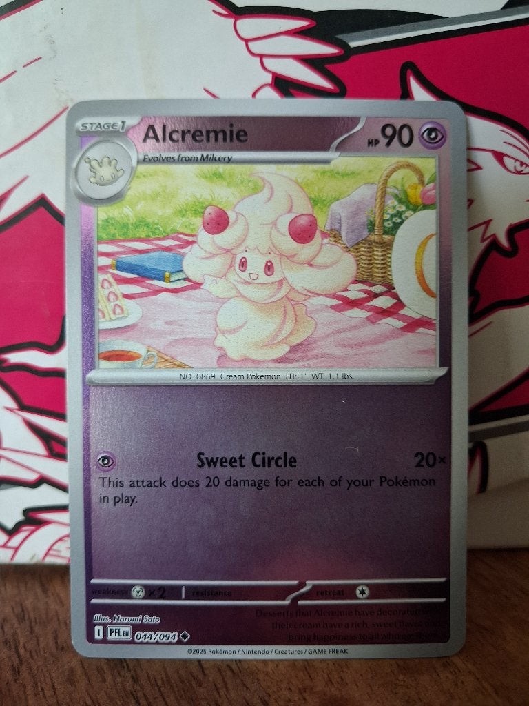 Pokemon Alcremie PFL 044/094 reverse holo, Ophalen of Verzenden, Nieuw, Losse kaart