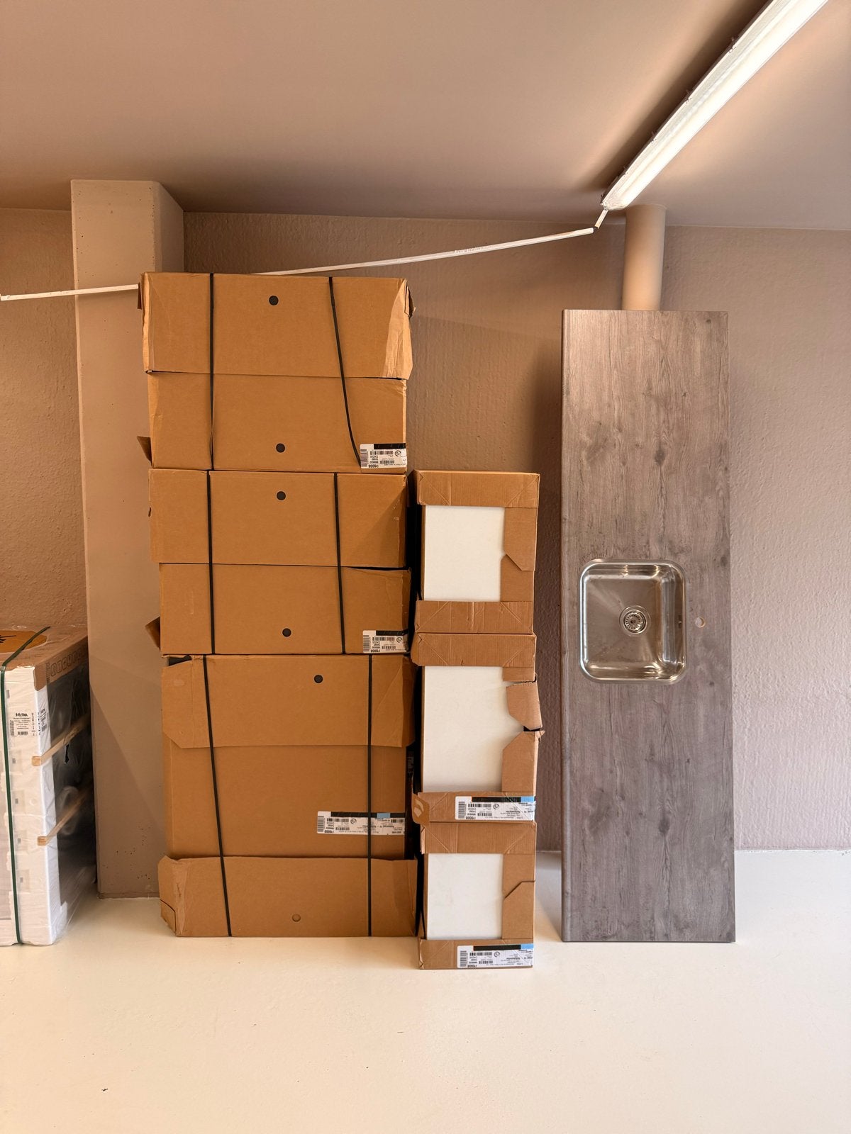 Bruynzeel keuken 220cm - Nieuw in doos antraciet, Ophalen, Overige kleuren, Nieuw, Enkelwandige keuken